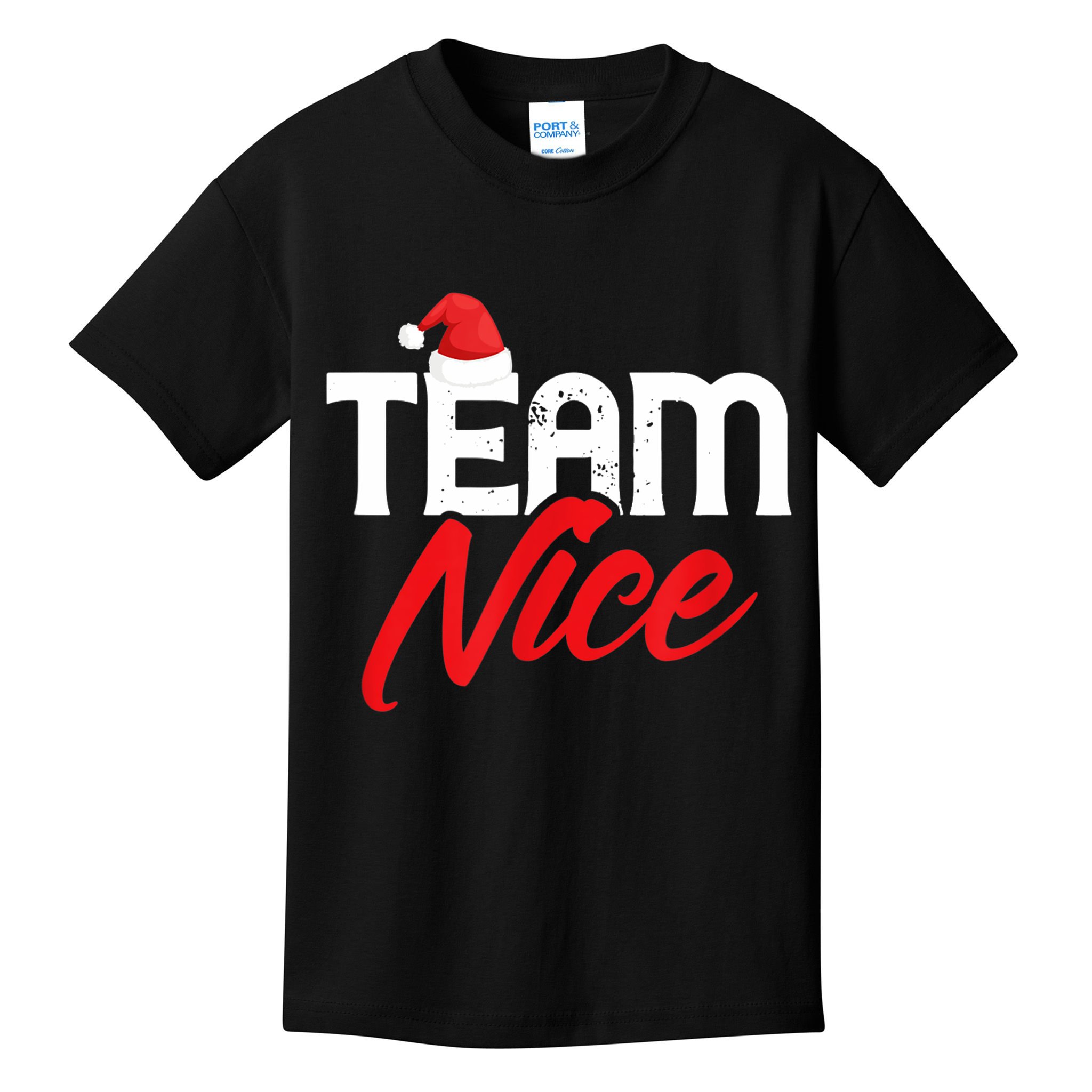 Team Nice Shirt Funny Couple Matching Outfit Team Naughty TShirt Kids T-Shirt