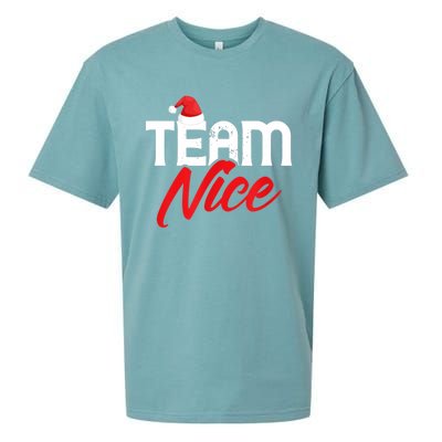 Team Nice Shirt Funny Couple Matching Outfit Team Naughty TShirt Sueded Cloud Jersey T-Shirt