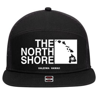 The North Shore Logo Gift 7 Panel Mesh Trucker Snapback Hat