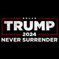 Trump Never Surrender 2024 Cropped Pullover Crew