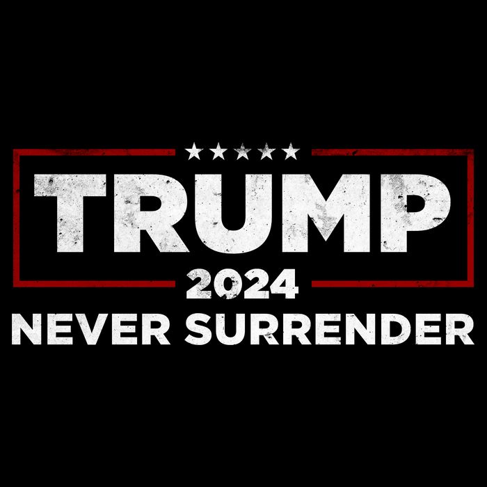 Trump Never Surrender 2024 Cropped Pullover Crew