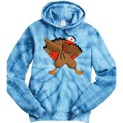 Turkey Nurse Stethoscope Thanksgiving Nurse Turkey Tie Dye Hoodie