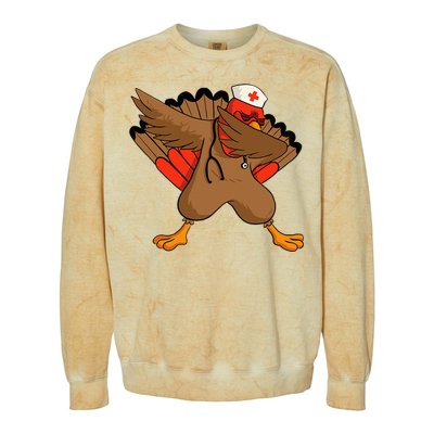 Turkey Nurse Stethoscope Thanksgiving Nurse Turkey Colorblast Crewneck Sweatshirt