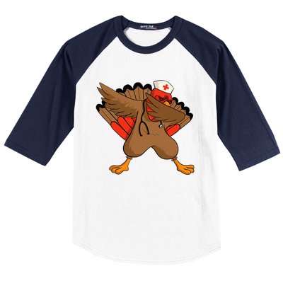 Turkey Nurse Stethoscope Thanksgiving Nurse Turkey Baseball Sleeve Shirt