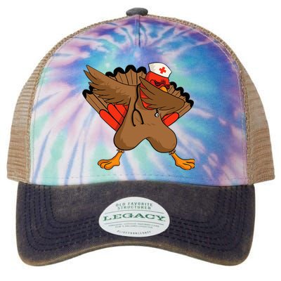 Turkey Nurse Stethoscope Thanksgiving Nurse Turkey Legacy Tie Dye Trucker Hat