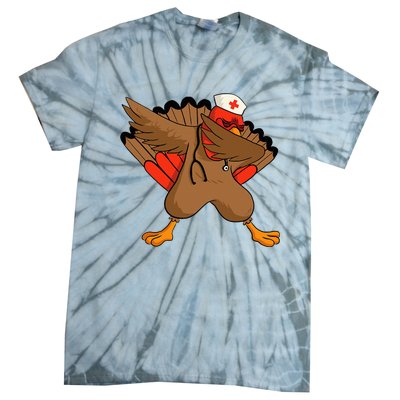 Turkey Nurse Stethoscope Thanksgiving Nurse Turkey Tie-Dye T-Shirt