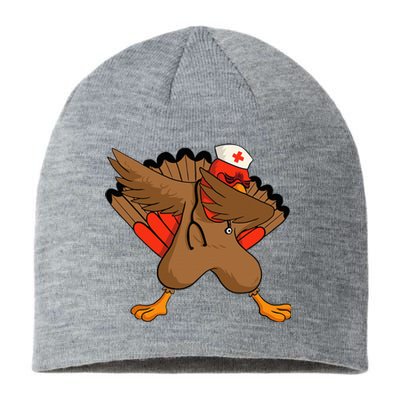 Turkey Nurse Stethoscope Thanksgiving Nurse Turkey Sustainable Beanie