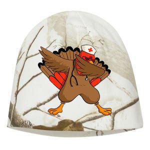 Turkey Nurse Stethoscope Thanksgiving Nurse Turkey Kati - Camo Knit Beanie