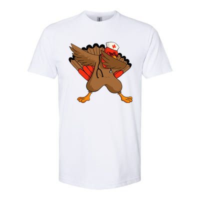 Turkey Nurse Stethoscope Thanksgiving Nurse Turkey Softstyle CVC T-Shirt