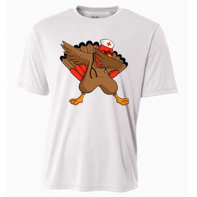 Turkey Nurse Stethoscope Thanksgiving Nurse Turkey Cooling Performance Crew T-Shirt