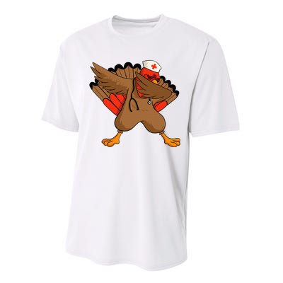 Turkey Nurse Stethoscope Thanksgiving Nurse Turkey Performance Sprint T-Shirt