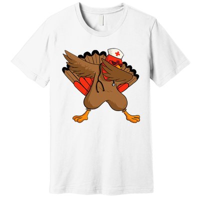 Turkey Nurse Stethoscope Thanksgiving Nurse Turkey Premium T-Shirt