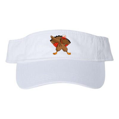 Turkey Nurse Stethoscope Thanksgiving Nurse Turkey Valucap Bio-Washed Visor