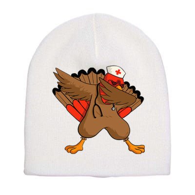 Turkey Nurse Stethoscope Thanksgiving Nurse Turkey Short Acrylic Beanie