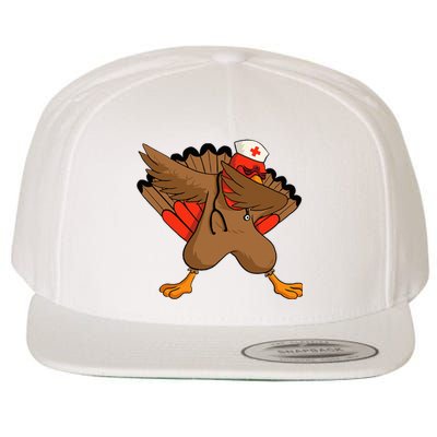 Turkey Nurse Stethoscope Thanksgiving Nurse Turkey Wool Snapback Cap