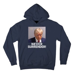 Trump Never Surrender Mugshot Booking Georgia Trump Mugshot Trump Mugshot 2024 Hoodie