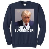 Trump Never Surrender Mugshot Booking Georgia Trump Mugshot Trump Mugshot 2024 Sweatshirt