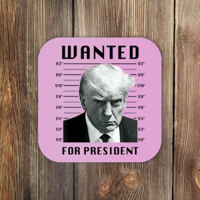 Trump Never Surrender Donald Trump Mugshot 2024 Coaster