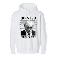 Trump Never Surrender Donald Trump Mugshot 2024 Garment-Dyed Fleece Hoodie