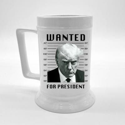 Trump Never Surrender Donald Trump Mugshot 2024 Beer Stein