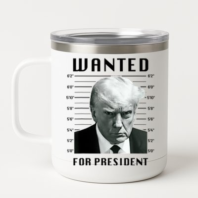 Trump Never Surrender Donald Trump Mugshot 2024 12 oz Stainless Steel Tumbler Cup