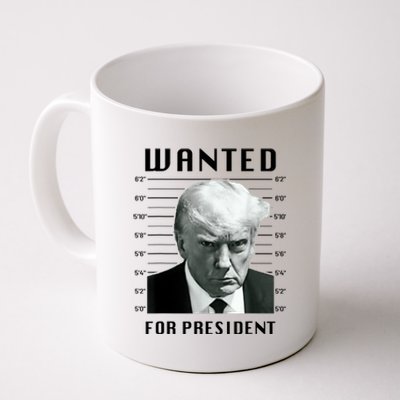 Trump Never Surrender Donald Trump Mugshot 2024 Coffee Mug