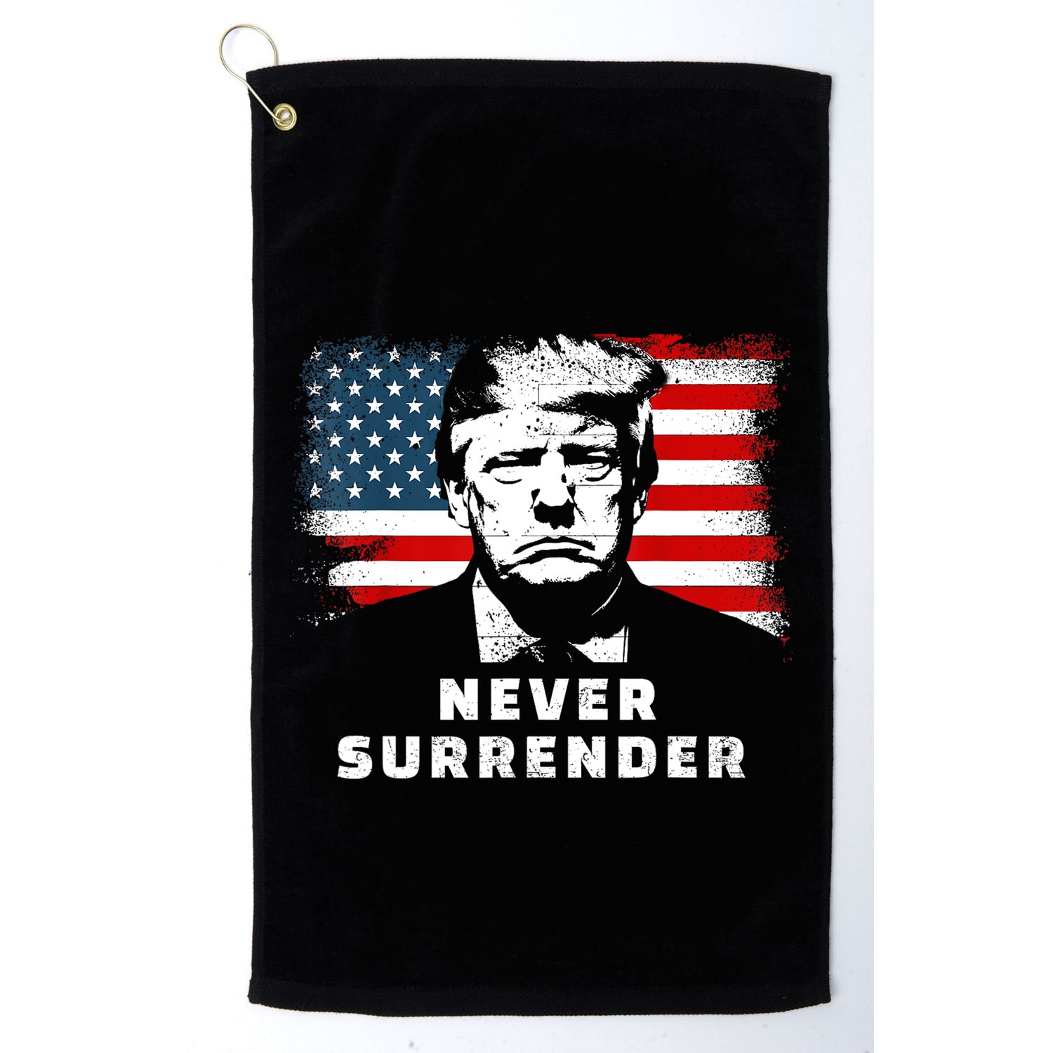 Trump Never Surrender Golf Towel