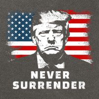 Trump Never Surrender Cotton Canvas Backpack