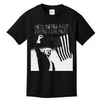 Trump Never Stop Fighting Save America 2024 Kids T-Shirt