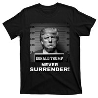 Trump Never Surrender 2024 Mugshot T-Shirt