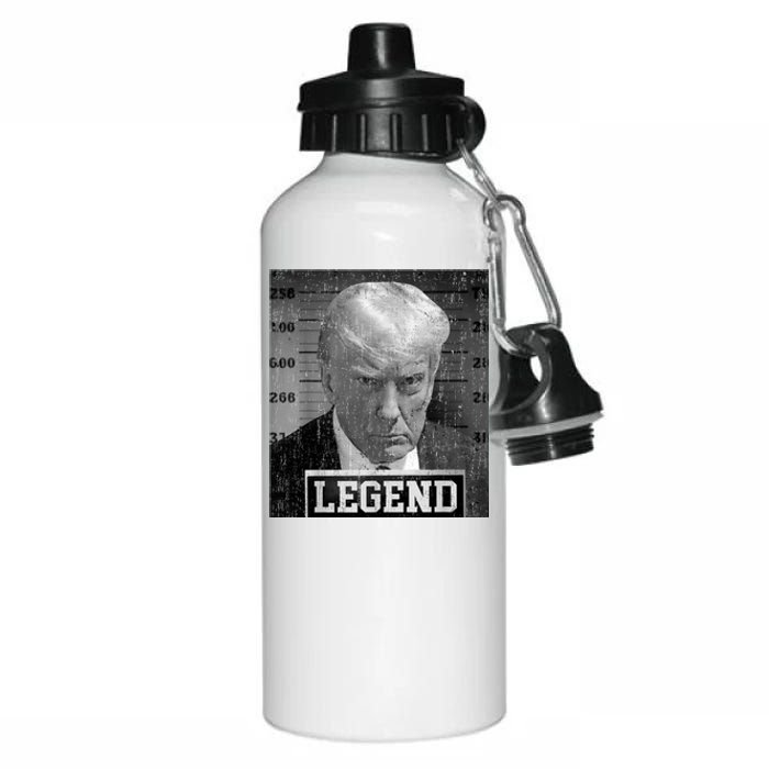 Trump Never Surrender Donald Trump Mugshot 2024 Aluminum Water Bottle