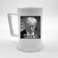 Trump Never Surrender Donald Trump Mugshot 2024 Beer Stein