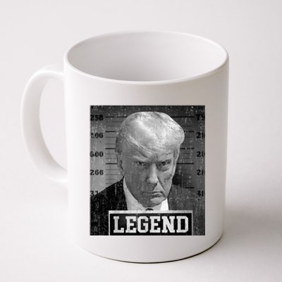 Trump Never Surrender Donald Trump Mugshot 2024 Coffee Mug