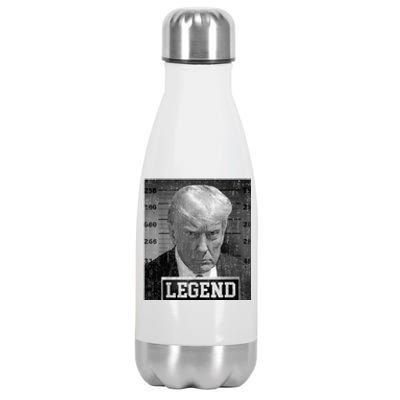 Trump Never Surrender Donald Trump Mugshot 2024 Stainless Steel Insulated Water Bottle