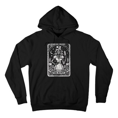 The Nurse Skeleton Tarot Card Funny Nursing Nurse Rn Lpn Np Hoodie