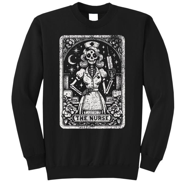 The Nurse Skeleton Tarot Card Funny Nursing Nurse Rn Lpn Np Sweatshirt