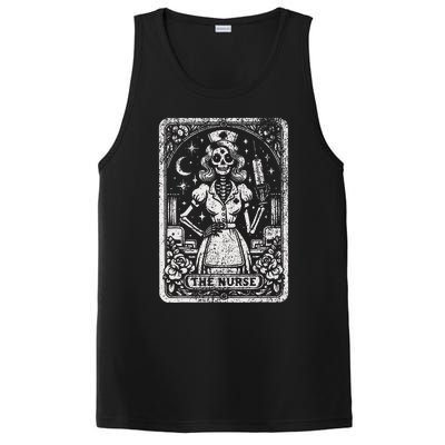 The Nurse Skeleton Tarot Card Funny Nursing Nurse Rn Lpn Np PosiCharge Competitor Tank