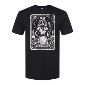 The Nurse Skeleton Tarot Card Funny Nursing Nurse Rn Lpn Np Softstyle CVC T-Shirt