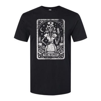 The Nurse Skeleton Tarot Card Funny Nursing Nurse Rn Lpn Np Softstyle CVC T-Shirt