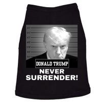 Trump Never Surrender 2024 Mugshot Doggie Tank