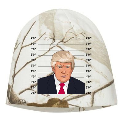 Trump Never Surrender Donald Trump Mugshot 2024 Kati - Camo Knit Beanie