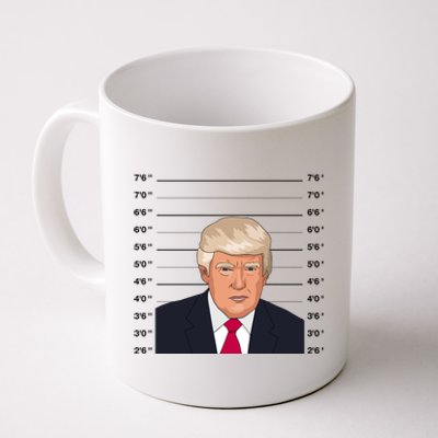 Trump Never Surrender Donald Trump Mugshot 2024 Coffee Mug