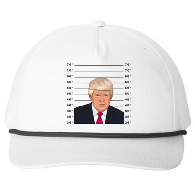 Trump Never Surrender Donald Trump Mugshot 2024 Snapback Five-Panel Rope Hat