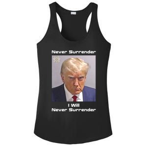 Trump Never Surrender Ladies PosiCharge Competitor Racerback Tank