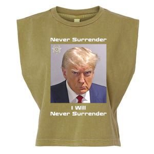 Trump Never Surrender Garment-Dyed Women's Muscle Tee