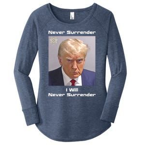 Trump Never Surrender Women's Perfect Tri Tunic Long Sleeve Shirt