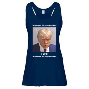 Trump Never Surrender Ladies Essential Flowy Tank