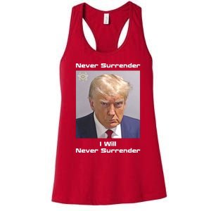 Trump Never Surrender Women's Racerback Tank