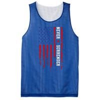 Trump Never Surrender 2024 Support Trump Mesh Reversible Basketball Jersey Tank