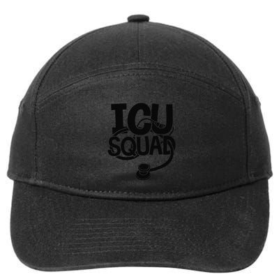 Trauma Nurse Squad Intensive Emergency Critical Care Nurse 7-Panel Snapback Hat